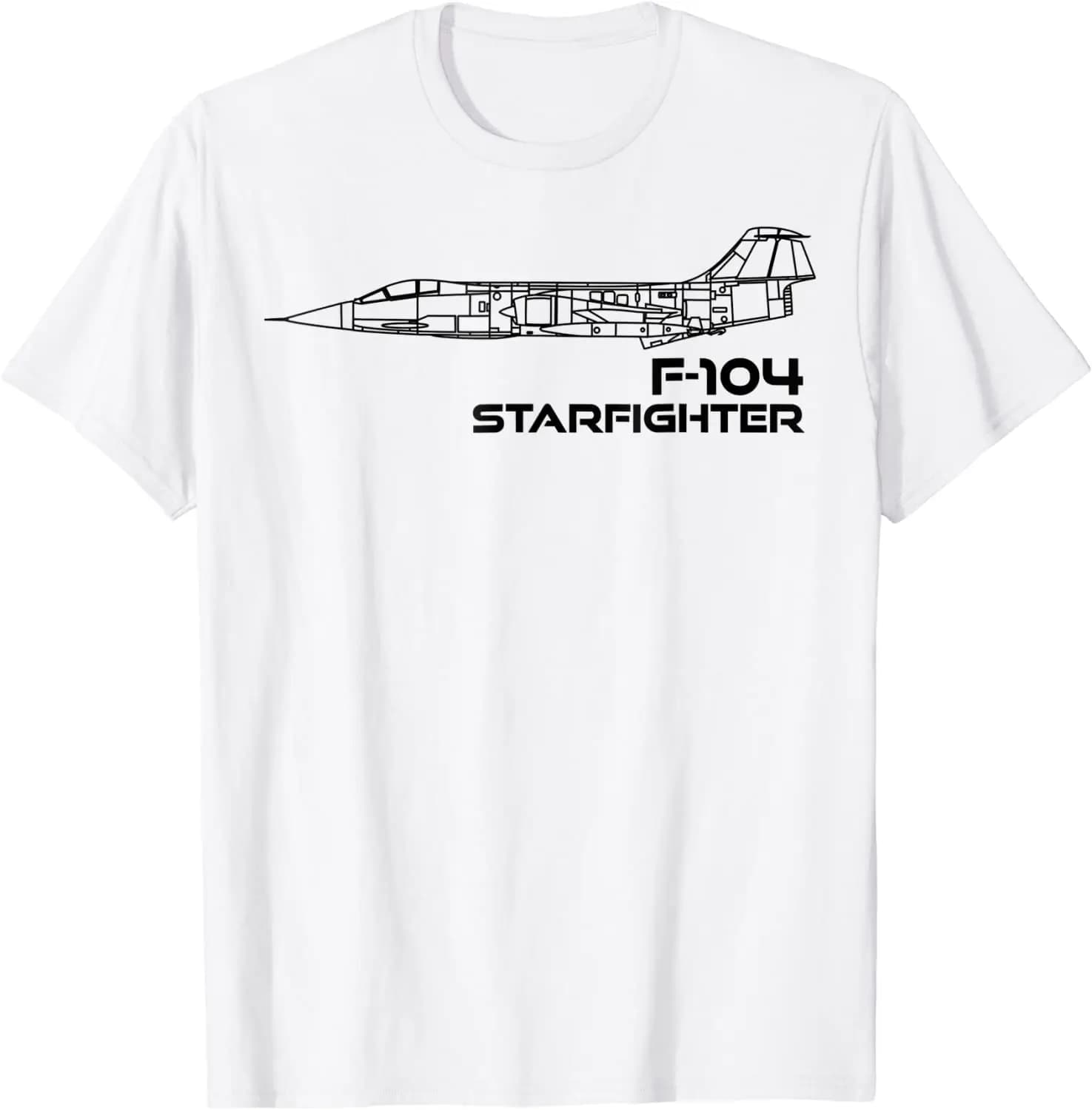F-104 Starfighter Jet Plane Men T-Shirt Short Sleeve Casual 100% Cotton O-Neck Summer Harajuku Shirt