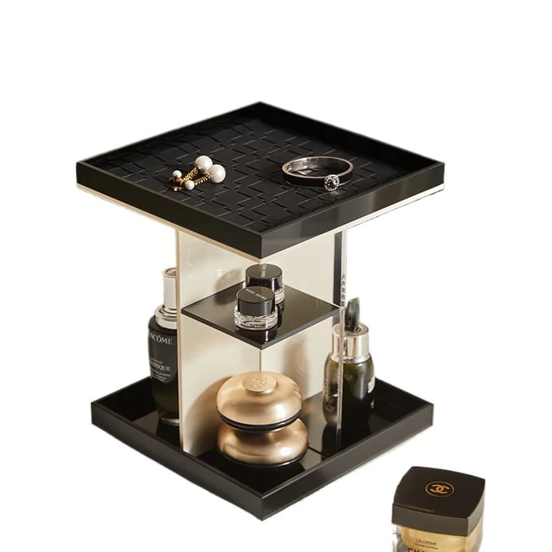 Light luxury bathroom, hand wash table, shelf, cosmetic storage rack box