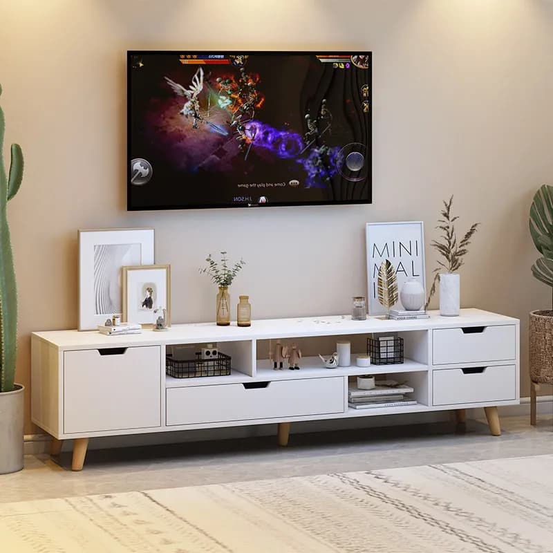 Solid Wood Tv Cabinet Bedroom Television Shelf Japanese Cheap Lounge Tv Cabinet Low Price Mueble Para Tv Living Room Furniture