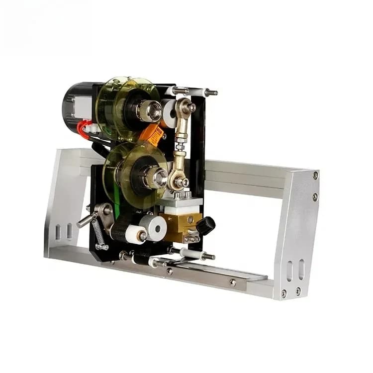 Hot Selling -802 Electric Automatic Coding Machine Date Coder Ribbon Printer For Food Packaging Batch Number Stamping