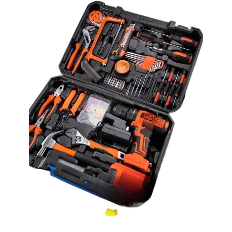 Brushless electric drill, electric scre wdriver, rechargeable to ol set, multi-functio nal household screw