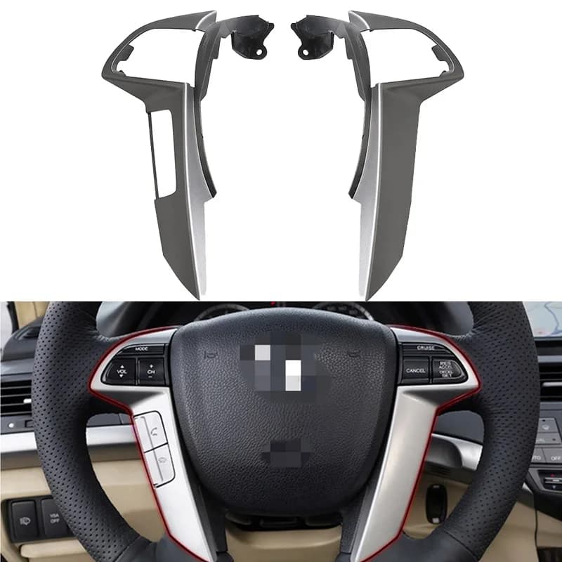 For Honda Accord Odyssey 2008 2009 2010 2011 2012 2013 Car Steering Wheel Cover Panel Trim Bluetooth Trim Panel Trims Stickers