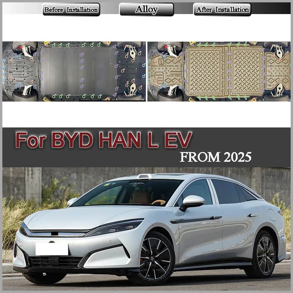 For BYD HAN L EV 2025 601KM 701KM Protective Plate For Motor And Battery Chassis Guard Board Protection Plate Multiple Material