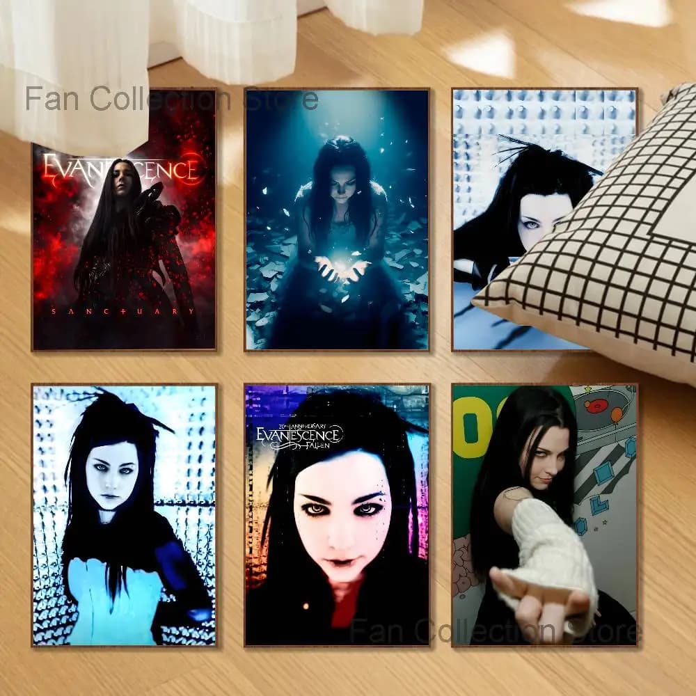 Band E-Evanescence Poster Prints Wall Art Picture Painting Gift Living Room Restaurant Bar Large Dec Sticker