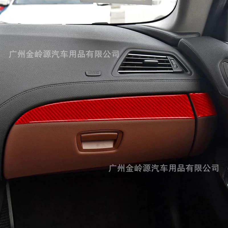 Suitable for 11-18 BMW 6 Series F12F13 Car Interior Modification Carbon Fiber Passenger Car Decorative Strip Sticker