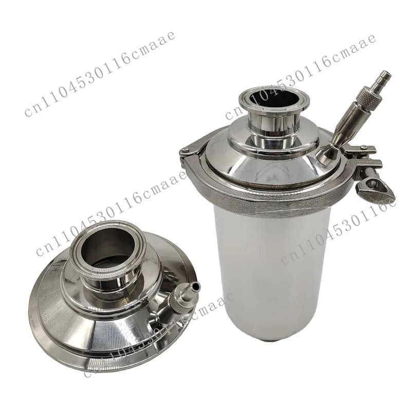 Suitable for stainless steel folding 304 pipe microporous membrane filter precision separator with exhaust valve single core