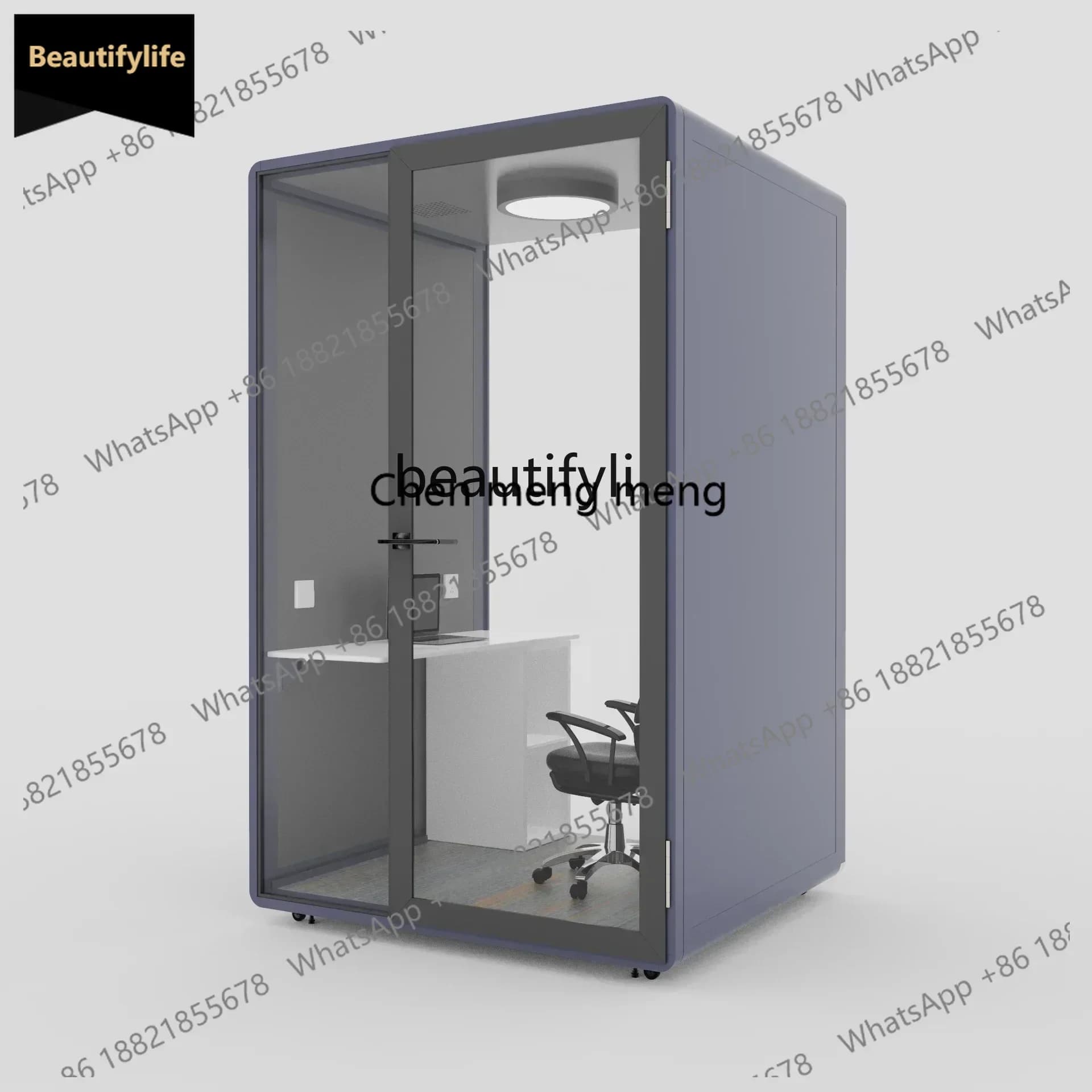 Y183FAyh Mobile soundproof room Household silent cabin Soundproof cabin Telephone booth live stream Recording studio Conference