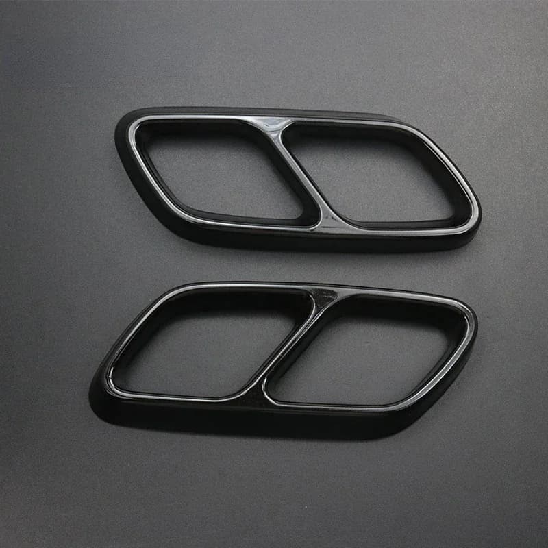 For Mercedes Benz C Class W206 22-25 Stainless Car Exhaust Muffler Decorative Cover Exhaust Pipe Cover Stickers Car Accessories