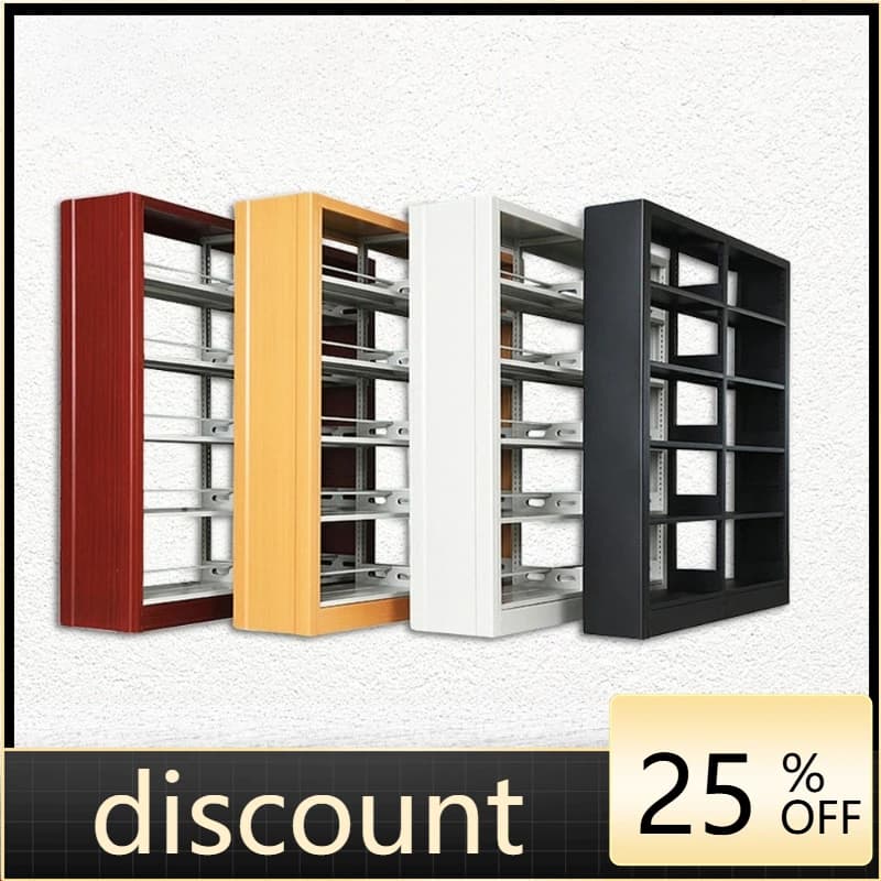 LH Bookshelf Reading Room Steel Floor-to-ceiling Bookcase Library Single and Double Sided Information Cabinet Shelf