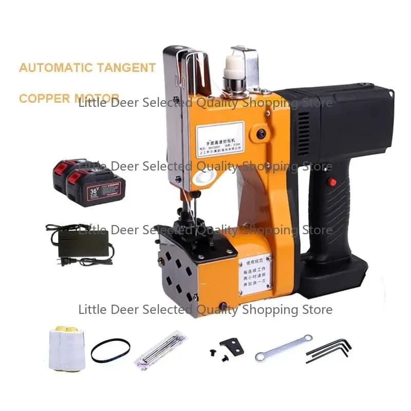 Woven Bag Sealing Electric Sewing Stitch Woven Sack Bag Electric Industrial Packaging Machine 36V Battery
