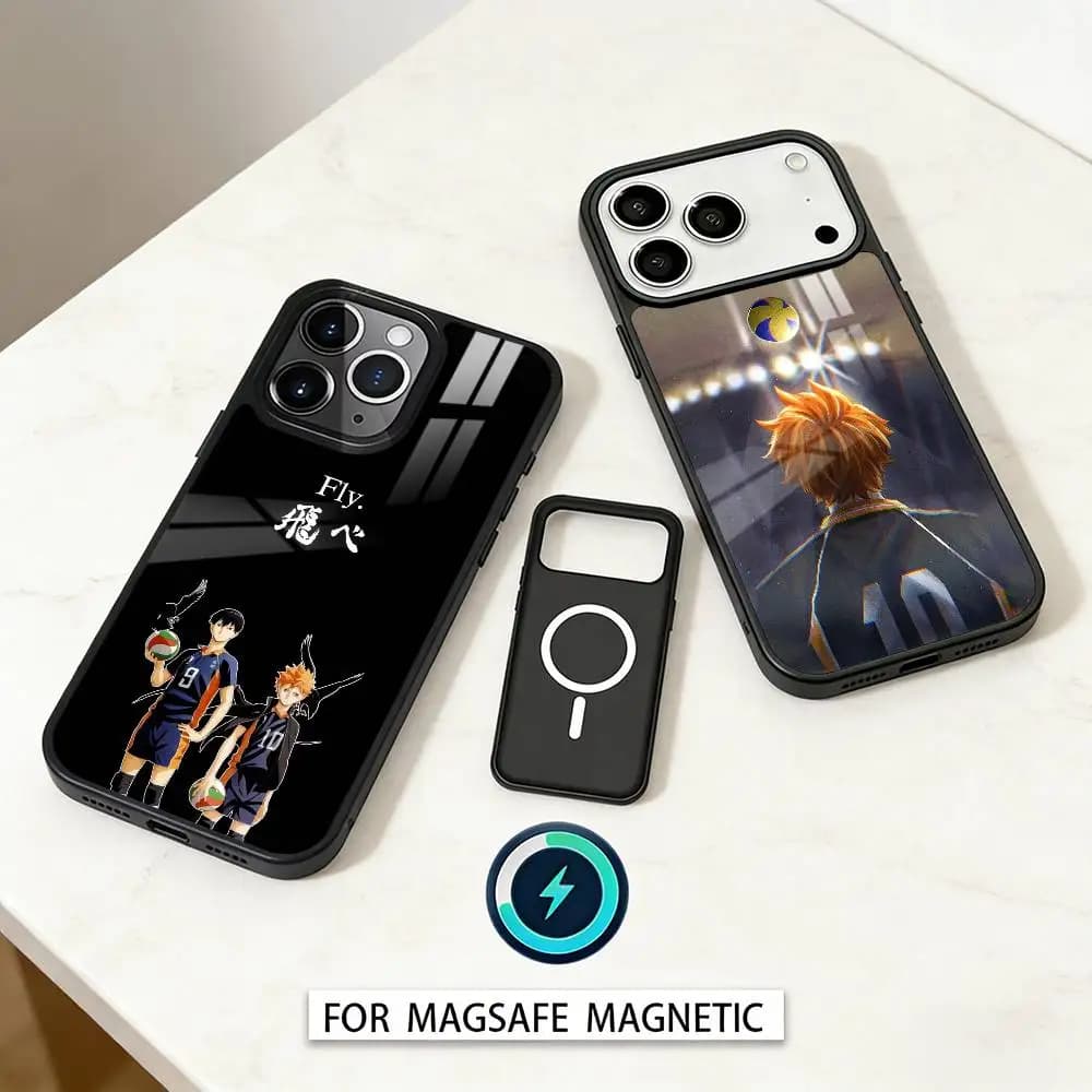 H-Haikyuu Volleyball Japan Anime Phone Case For iPhone 17,16,15,14,13,12,Pro,Max For Magsafe Magnetic Wireless Charging
