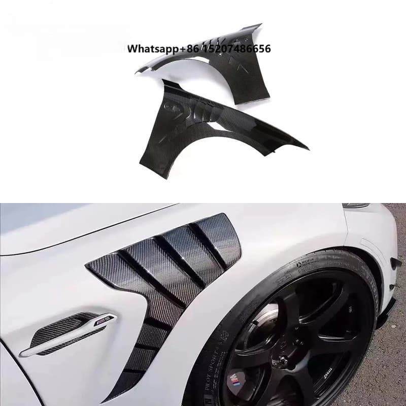 MP Style Carbon Fiber Fenders for  M2 M2C F87 2012-2019 Car Side Vent Air Flow Fender Intake Auto Parts