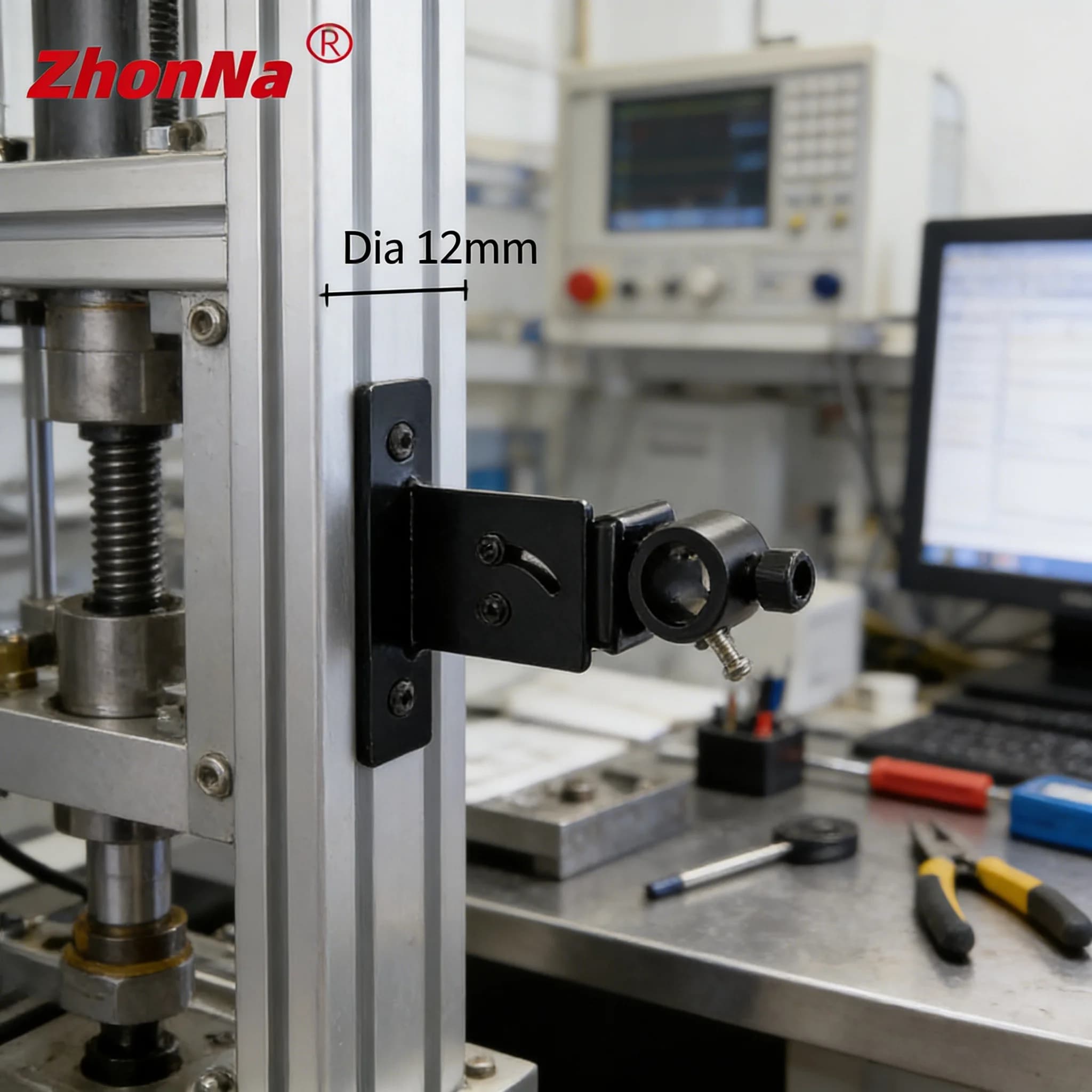 DIY Woodworking Laser Line Locator Mount Bracket - Metal 20mm Rotary Axis Positioner Holder Compatible with 12mm 16mm 20mm 25mm