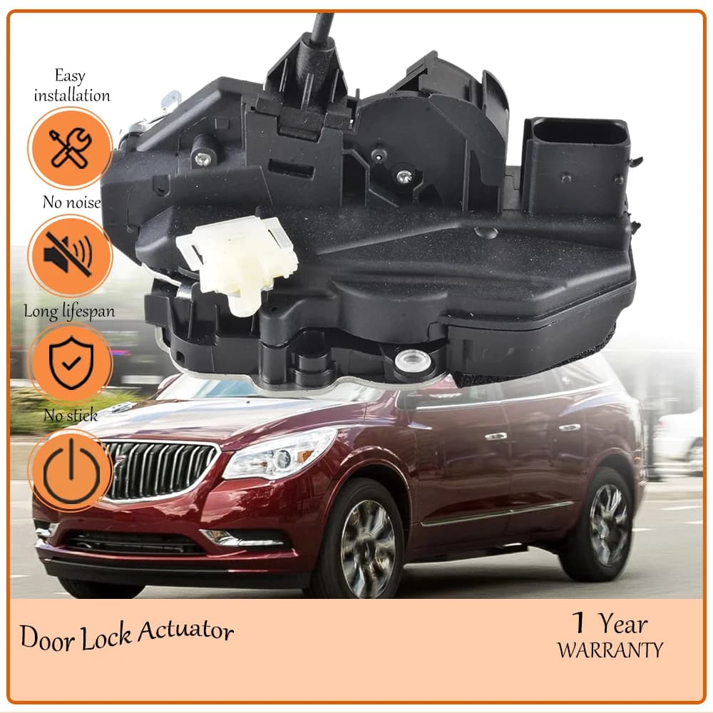 Tough Front Left Door Lock Latch Actuator with Pull Cable, Suited to 2008-2017 Buick Enclave,oem 100DLA1473S,20940246,22785110