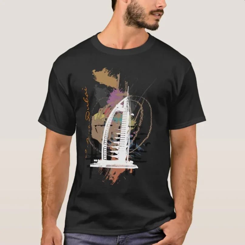 I Love Dubai T-Shirt New 100% Cotton O-Neck Summer Short Sleeve Casual Mens T-shirt Size S-3XL