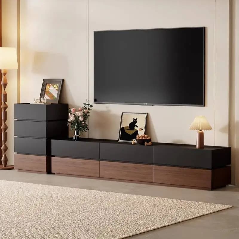 Vintage Simple Tv Cabinet Living Room Drawers Office Designer Nordic Tv Stand Storage Unique Wooden Muebles Para Hogar Furniture