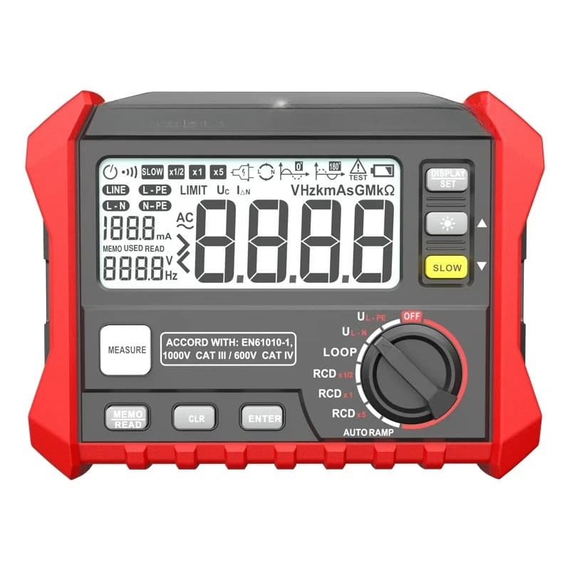 Good stuff Digital Rcd/loop Resistance Tester Tool MS5910 Rcd and Loop Impedance Check Device Instrument Loop & Rcd Meter HT5910