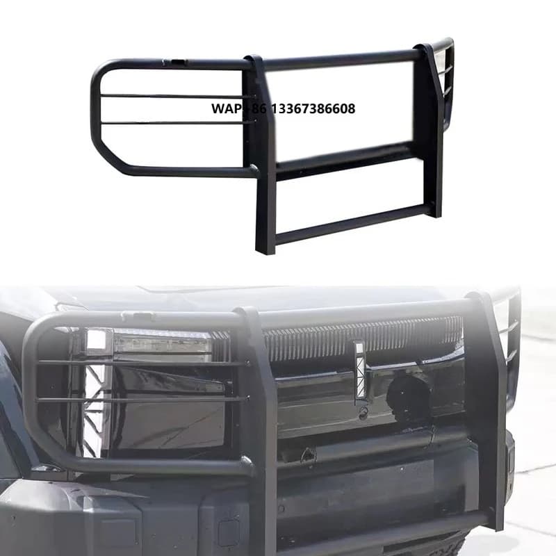 Car Exterior Parts Anti Knock Steel Nudge Bar With Lights Front Bumper Bull Bar