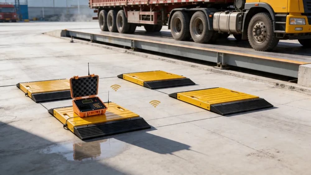 Highway Overload Detection System Portable Axle Weighbridge Weighing scale with pri (Zemic Equivalent Industrial Series 12)