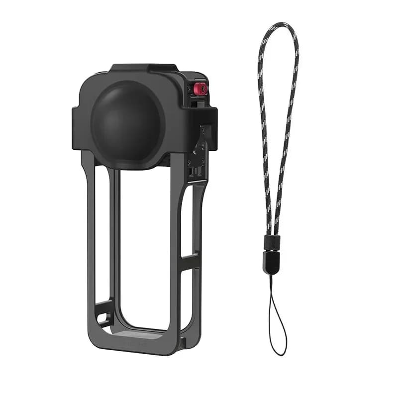 Suitable for Insta360X5 special rabbit cage metal protective frame outdoor sports camera accessories, free lens cover hand rope