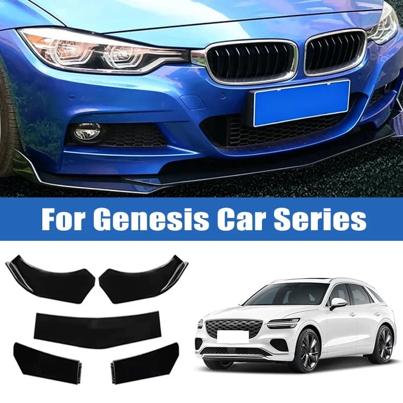 5pcs Upgraded Front Bumper Shovel with Stepped Design High-Quality ABS Material Car Accsesories for Genesis G70 G80 G90 GV60