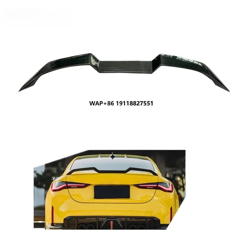 Quality Assurance V Style Carbon Fiber M3 M4 Rear Wing Car Spoiler for  3 Series G20 M3 G80 M4 G82 2020+
