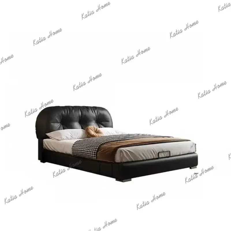 Queen Oak Luxury Double Bed Base High Sleeper Adults Bedroom Double Bed Storage Luxury Modern