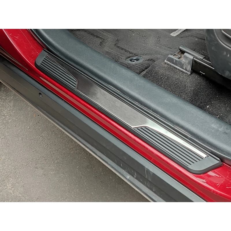 Car Accessories For Ford Explorer 2020-2023 2024 2025 Door Sill Threshold Guards Kick Pedal Trim Stainless Scuff Plate Protector