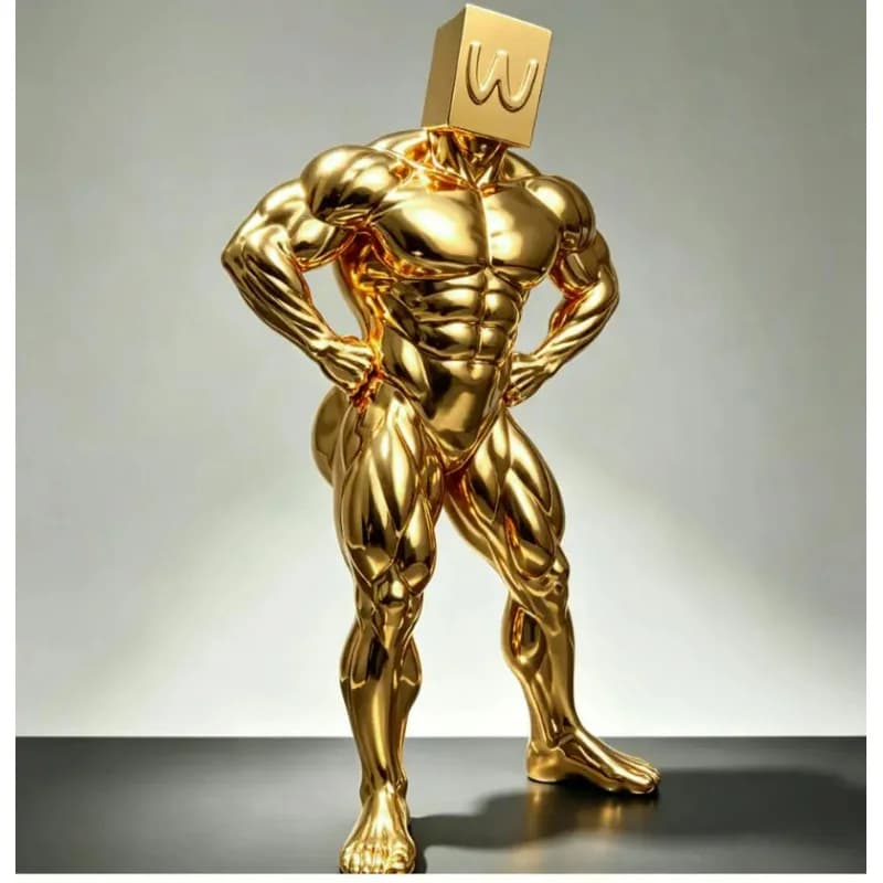 A Bulky, Muscular Man With A Prominent Buttocks, 20cm 3D Printed White Mold Figurine, Fitness Desk Decoration Item
