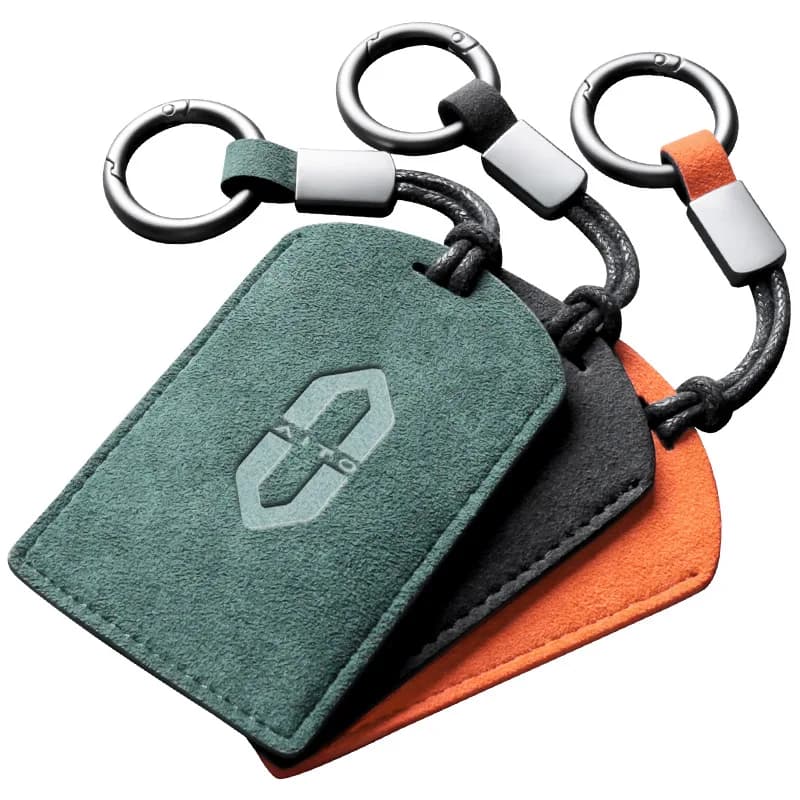 For 2022 AITO M5/M7 Suede Smart Card Key Cover, Premium Key Protector Case with Stylish Interior Decor