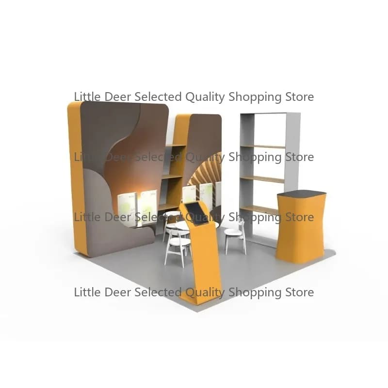 High Quality Tradeshow  Tension Fabric Display Backdrop Counter Ceiling Banner Equipment Exhibition Booth Display Stand