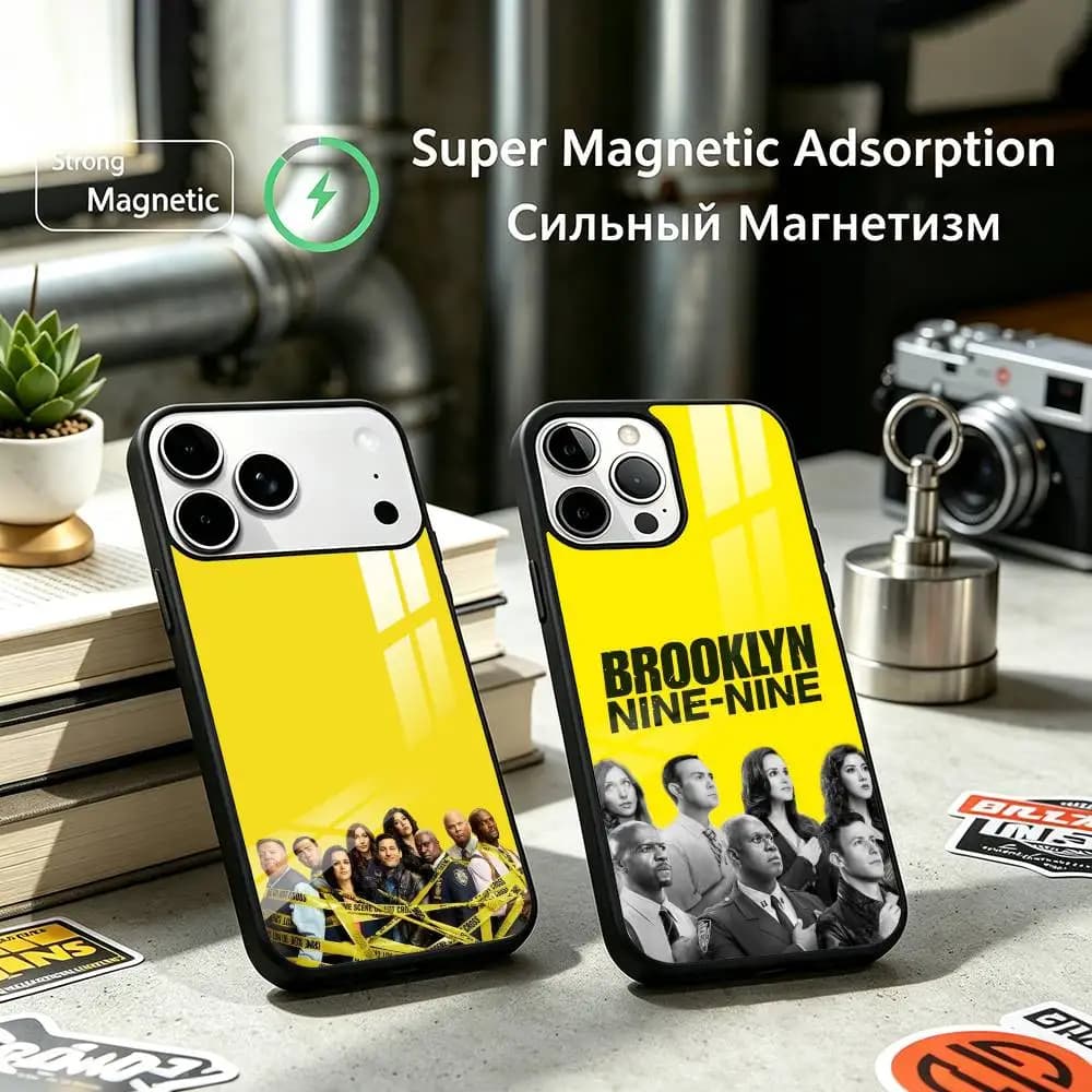 Brooklyn 99  Phone Case For iPhone17,16,15,14,13,12 Plus,Pro Allows magnetic wireless charging