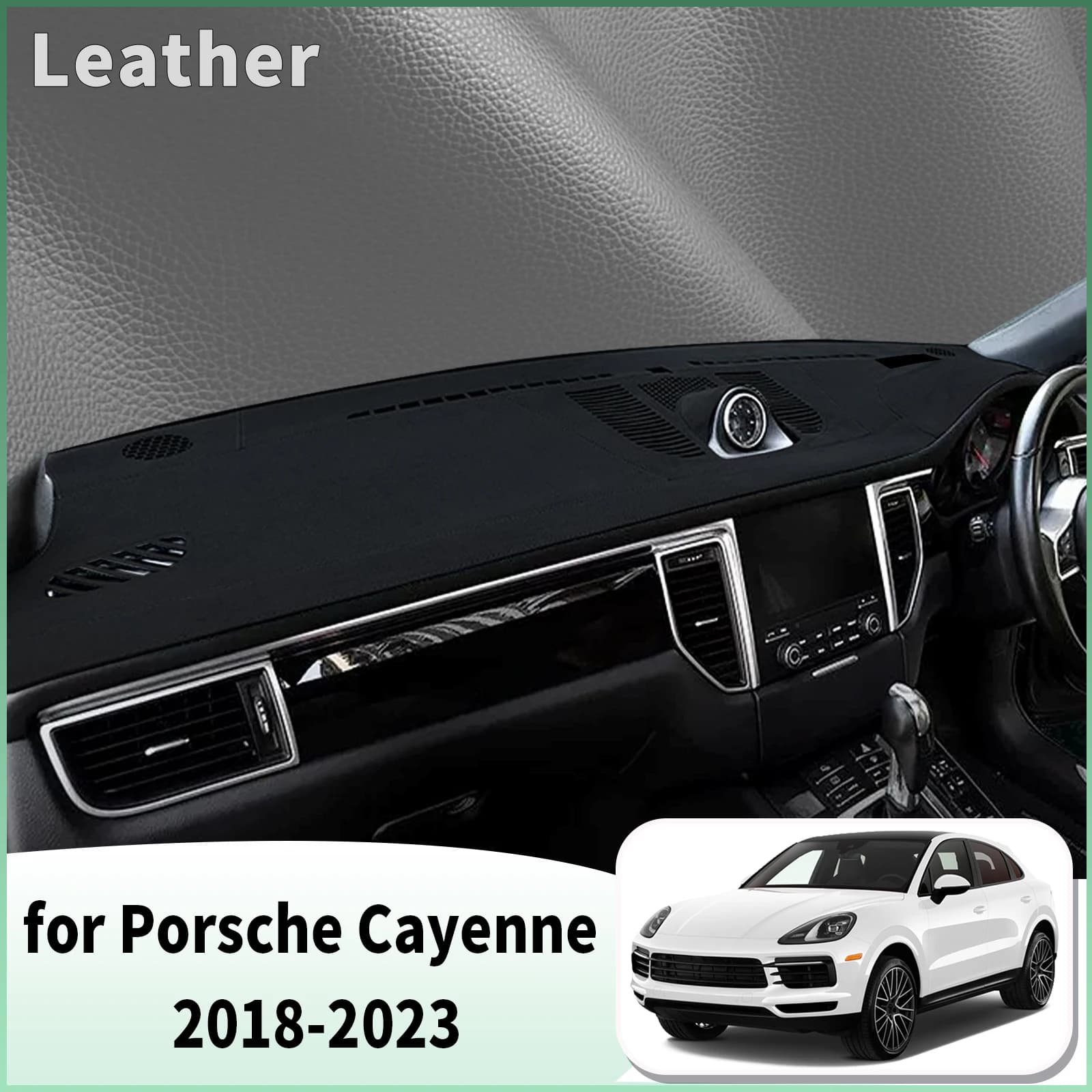 for Porsche Cayenne 2018 2019-2023 Dash Mat Dashboard Cover Dashmat Universal Anti-Reflection Heat Insulation Sun Protection