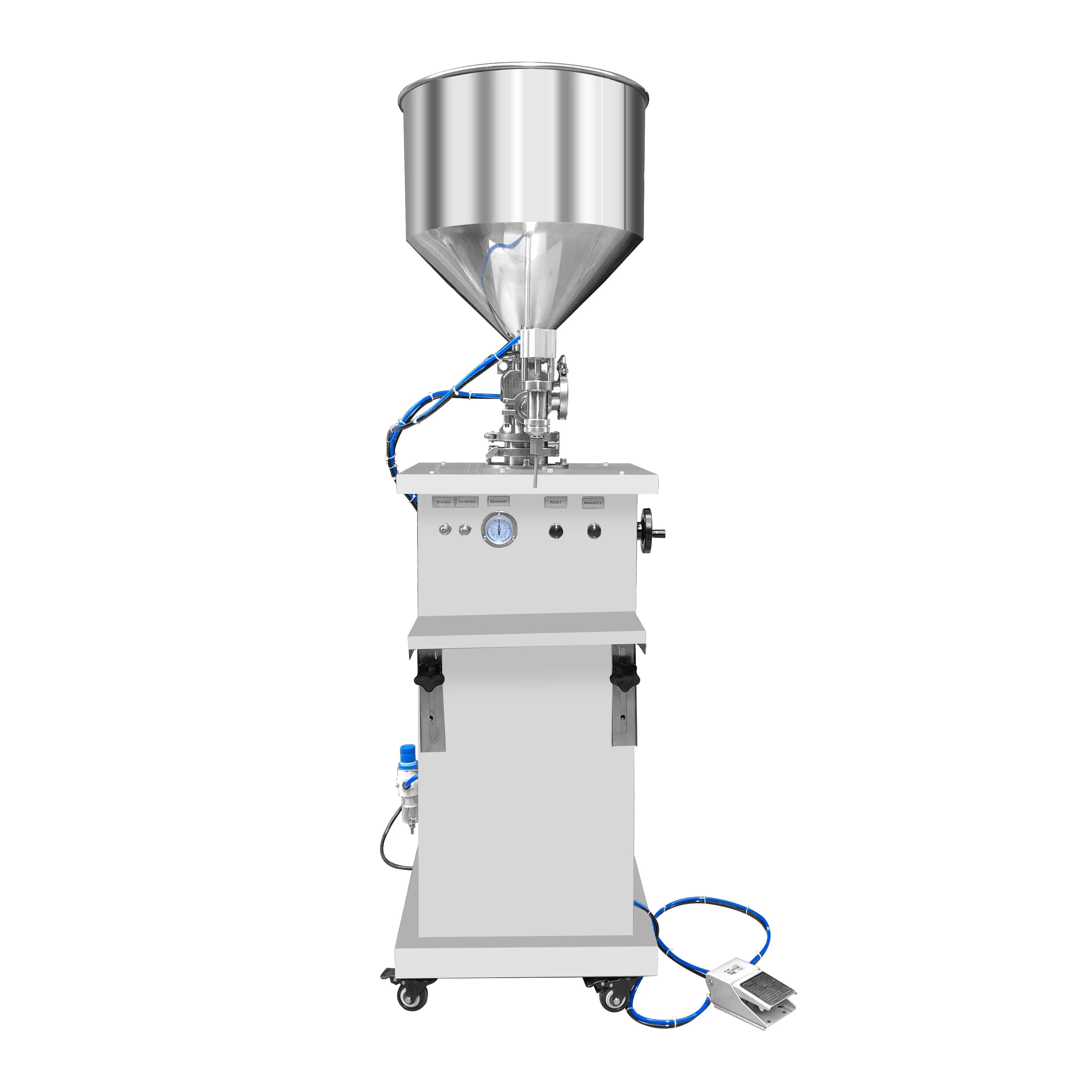 Vertical Paste Cosmetic Cream Sauce Jam Honey Butter Ointment Shampoo Liquid Water Bottle Syringe Filler Dosing Filling Machine