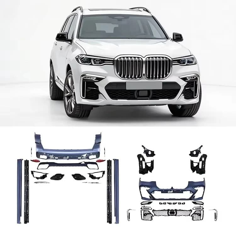 Excellent Fitment PP Material Auto Parts Car Bumpers Side Skirts Body Kit for BMW X7 Series G07 18-22 MT Style Car Conversion