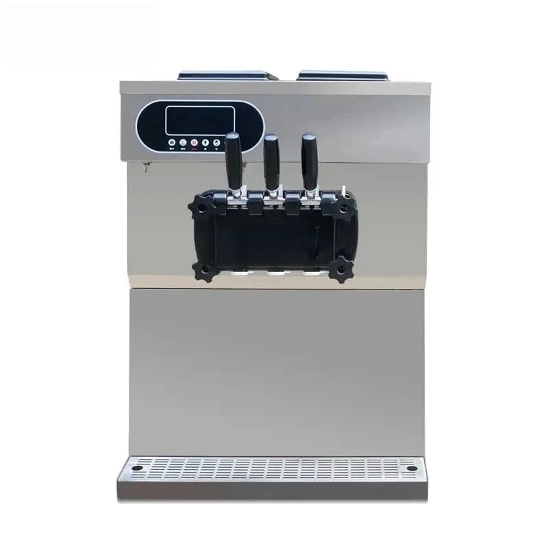 Commercial 2+1 Flavors Table Top Good Quality Stainless Steel Three Flavors Cheap Soft Serve Ice Cream Machine