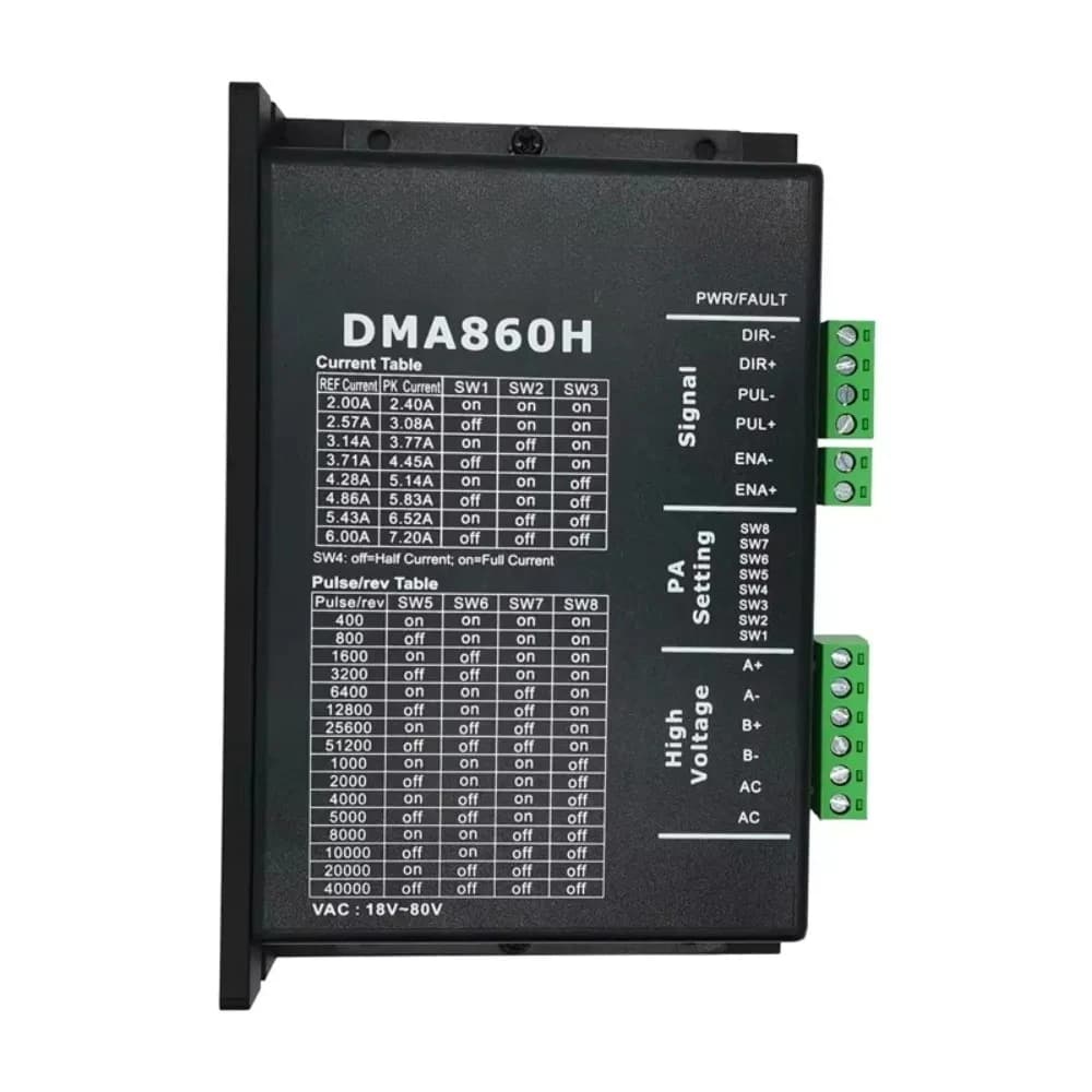 Leadshine DMA860H controlador  pasos DSP controlador  micropas AC18 ~ 80V DC24-80V 2 fases