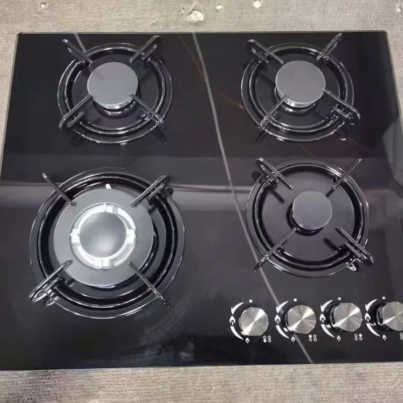 High-end household four-head tempered glass embedded, non-smoking