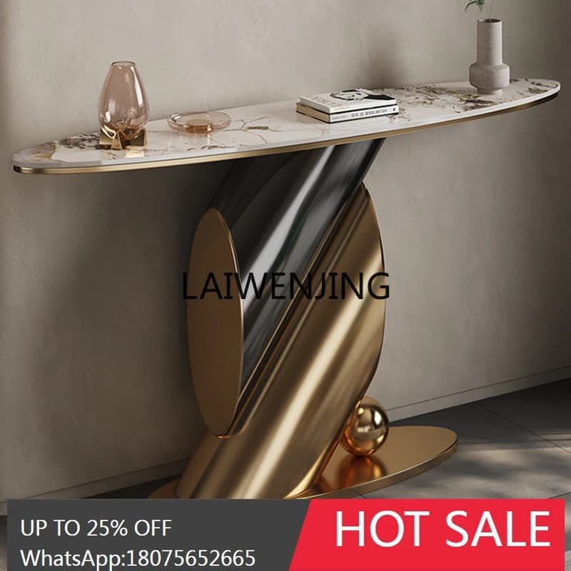 art simple living room entrance main entrance end view table high-end art entrance cabinet