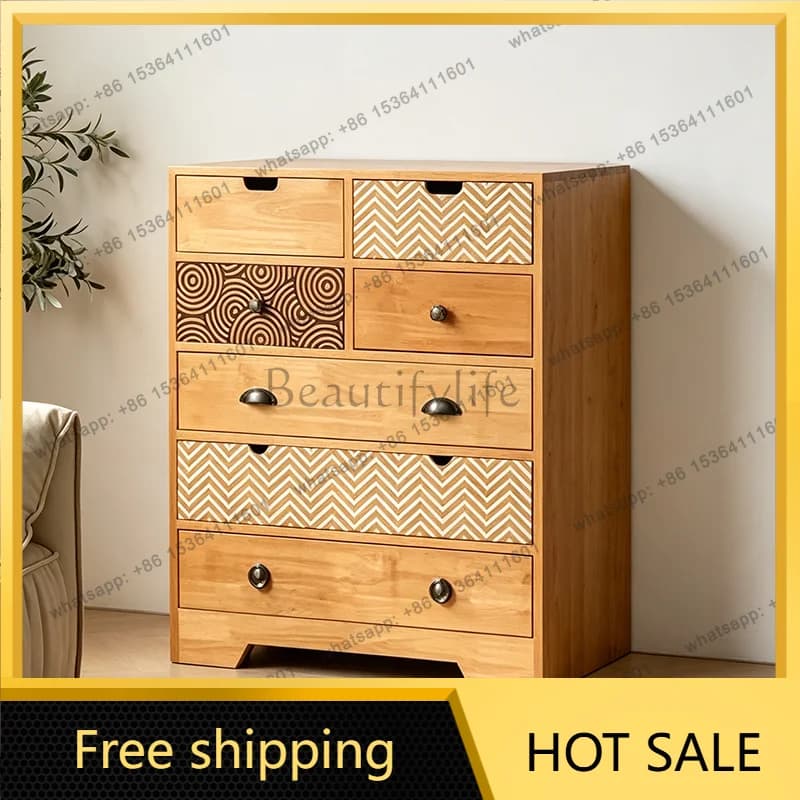 LJY Vintage Aesthetic Living Room Cabinets Nordic Storage Unique Trendy Living Room Cabinets Drawers Organize Vitrinas Furniture