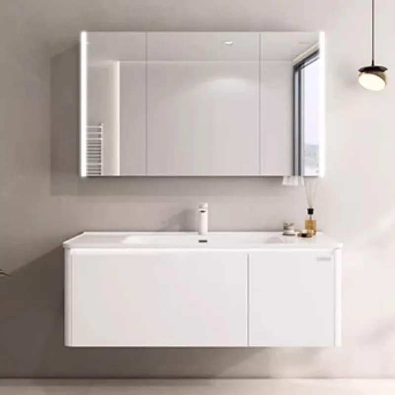 Storage White Bathroom Cabinet Paper Modern Luxury Partitions Display Toilet Cupboard Organizer Archivadores Hotel Furniture