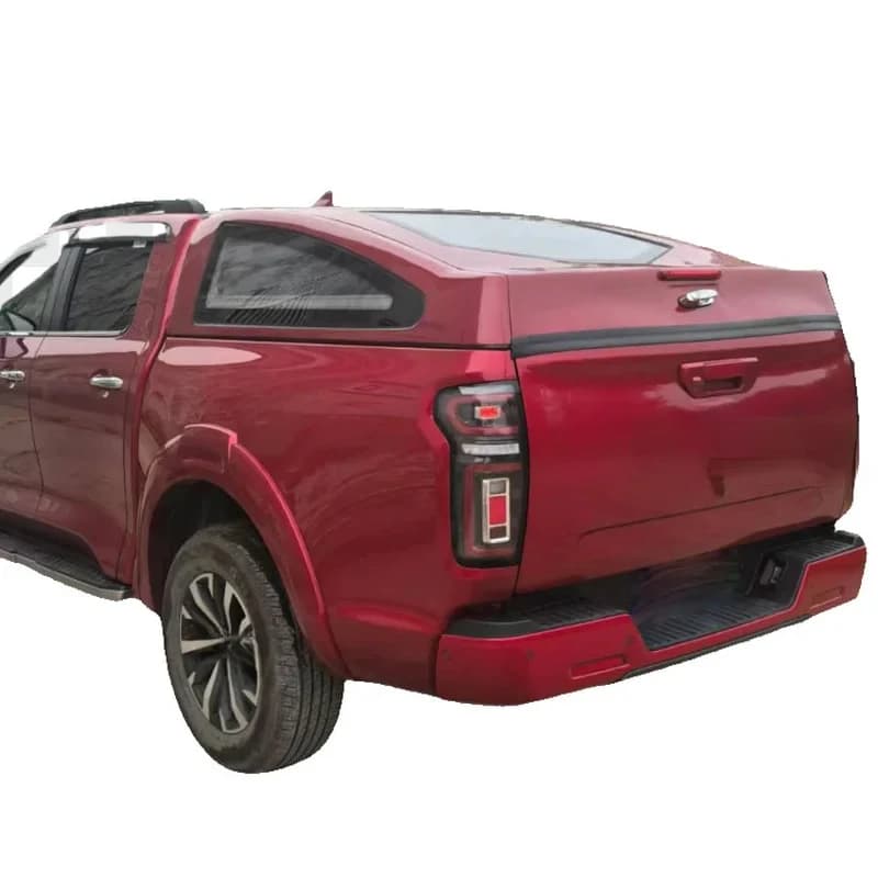 PrimeSelect Factory OEM 4X4 Theft Truck Pickup Hardtop Aluminum Canopy Fit Great Wall Red Color