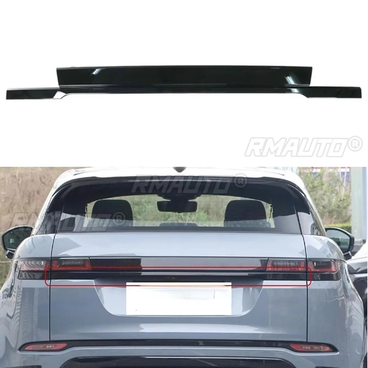 Rear Tailgate Decoration Tailgate License Plate Rear Tailgate Panel Body Kit For Range Rover Evoque 2020 Car Accessories