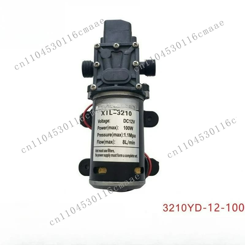 Electric diaphragm pump 12V water pump high pressure car wash pump, dc self-priming booster 24V100W