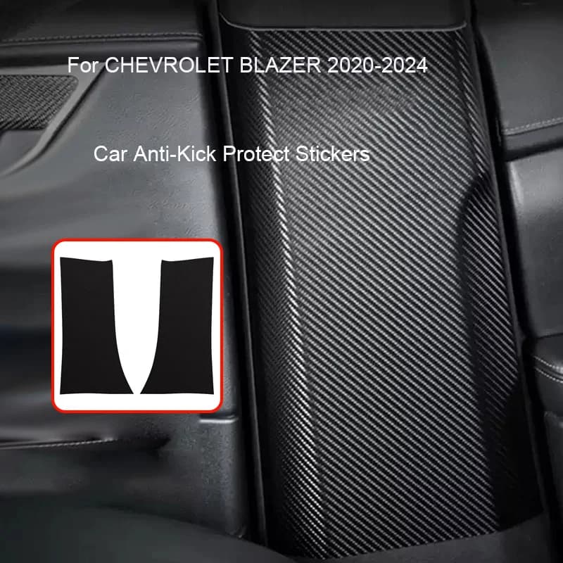 Car B-Pillar Door Anti-Kick Protect Pad For CHEVROLET BLAZER 2020-2024 Auto Trunk Anti-Dirty Scratch Resistant Accessories