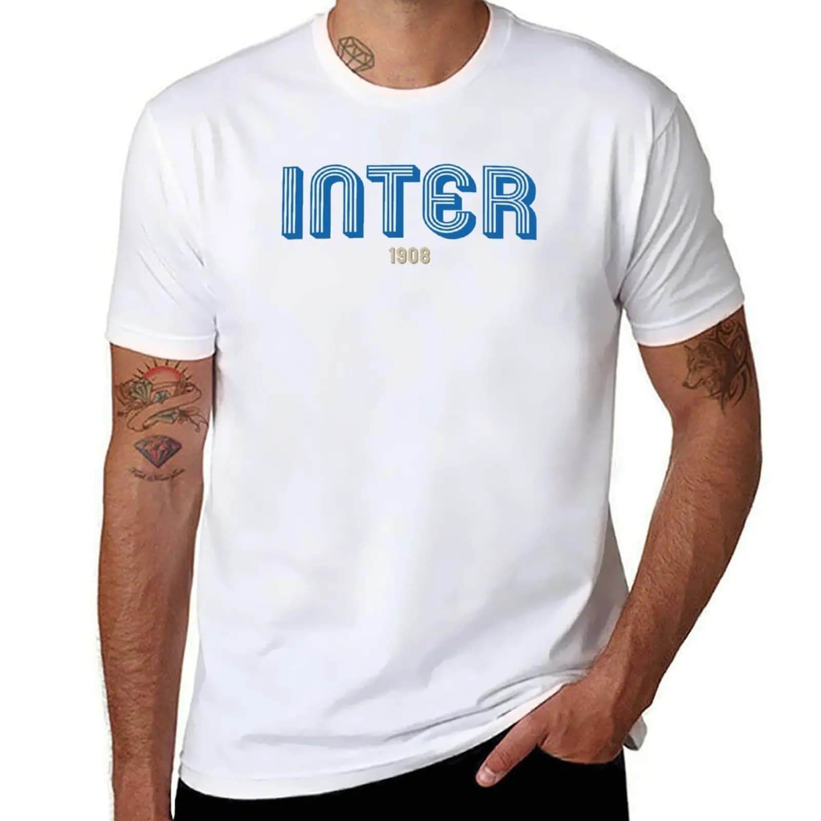 INTER T-Shirt men t shirt cotton 100% man t shirts for men T-Shirt