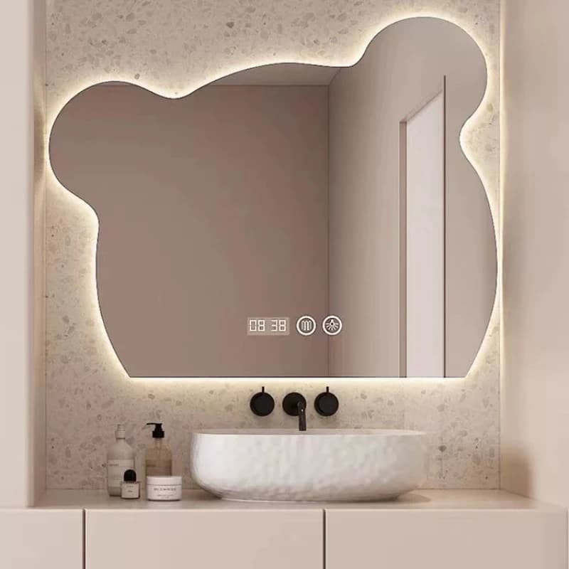 Apartment Bathroom Mirrors Vanity Juminocore Flower Art Mirrors Big Girls Espejos De Cuerpo Completo Home Decor Accessories