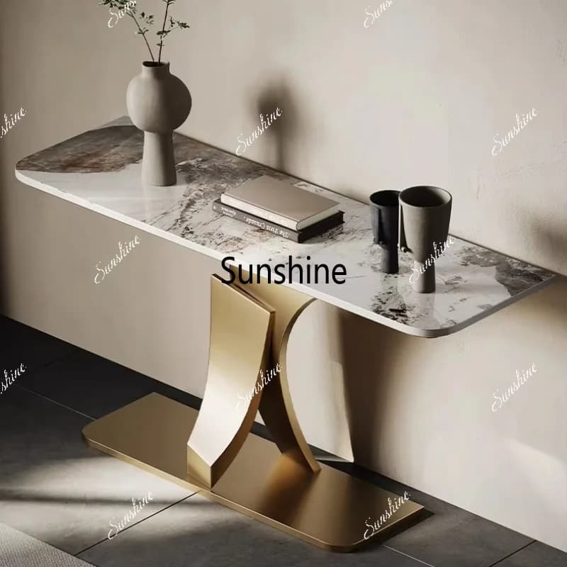 Luxury hotel living room entrance table against the wall home decoration table