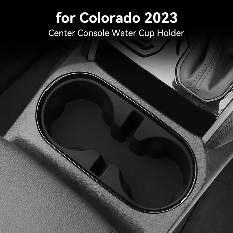 Center Console Cup Holder Insert Mat For 2023 Chevrolet Colorado Anti Slip Cup Holder Protector Car Interior Modification Access