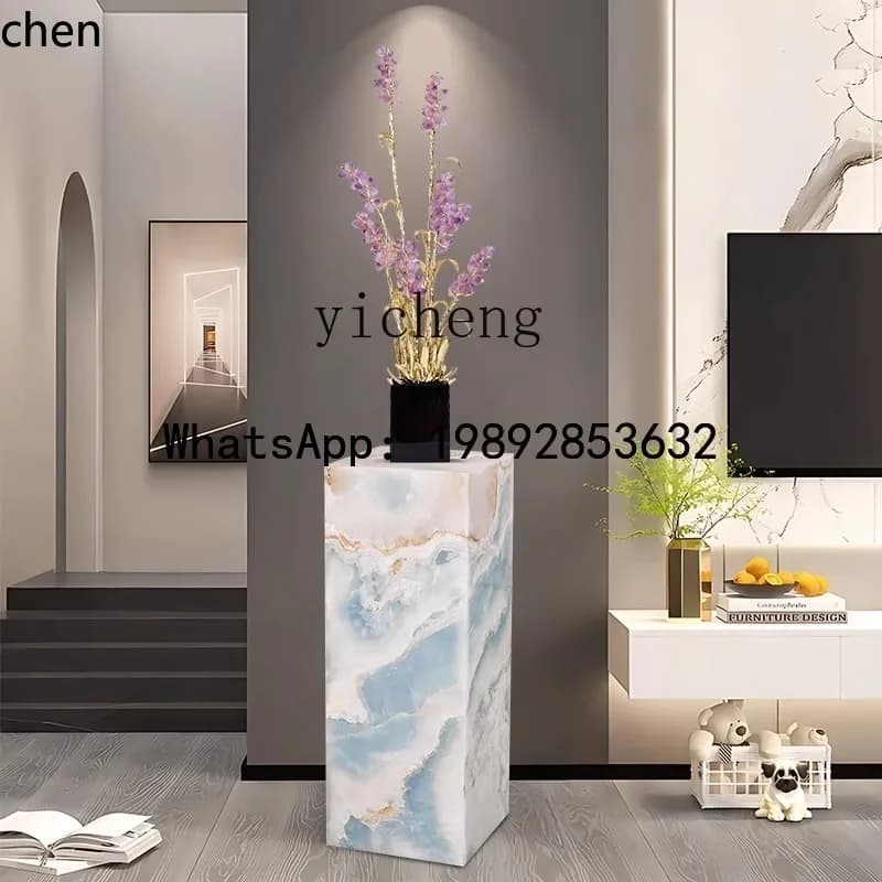 Jade Display Stand Floor Ornament Living Room Entrance Base Heightening Stand